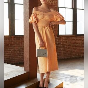 Stunning tangerine 
A.L.C.
Scoop Neck Midi Length Dress😍